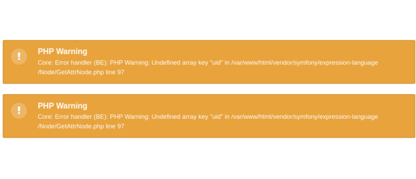 TYPO3 PHP Warning: „Core: Error handler (BE): PHP Warning: Undefined array key